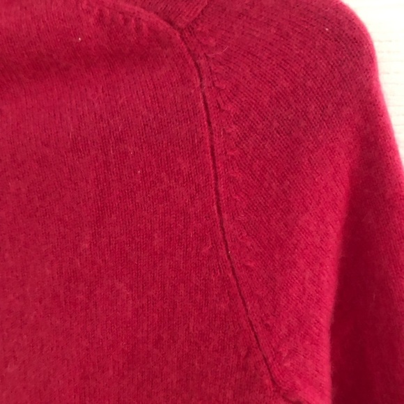 Cashmere Sutton Studio Pink V Neck Sweater sweater - Picture 6 of 9